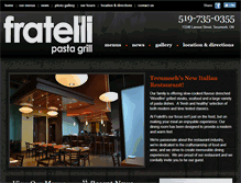 Tablet Screenshot of fratellipastagrill.com